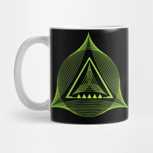 Triangle Green Pattern Mug